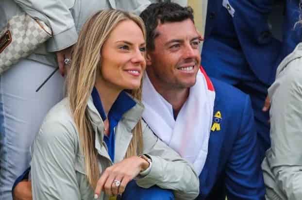 Rory Mcilroy and wife, Erica Stoll and daughter